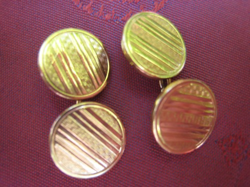 Boutons manchettes anciens - manchettes,
